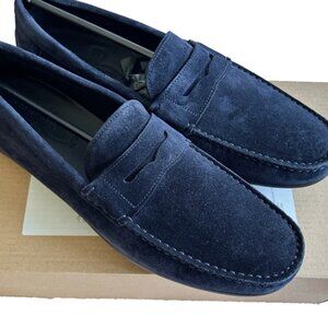 J.M. WESTON Ajaccio Suede Car Driving Shoe with Strap Leather 9